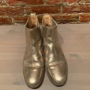 Madewell Gold Booties